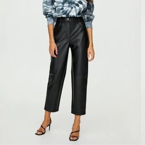 Aritzia Wilfred Free Brown Cognac Oracle Vegan Leather US 0